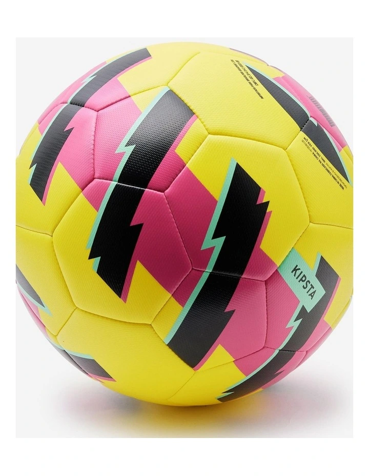 Decathlon | Football Light Learning Ball Size 5 - Yellow/Pink image 2
