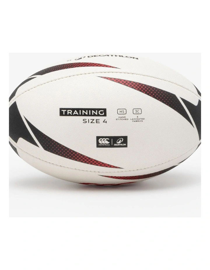 Decathlon | Size 4 Rugby Training Ball - Black & Red image 3