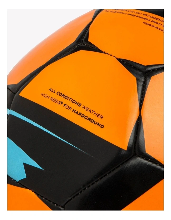 Training Ball Resist Size 5, Machine Stitched, Rubber Coating - Orange image 3