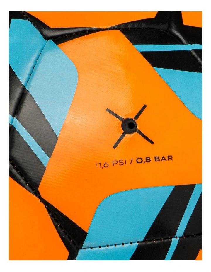 Training Ball Resist Size 5, Machine Stitched, Rubber Coating - Orange image 4