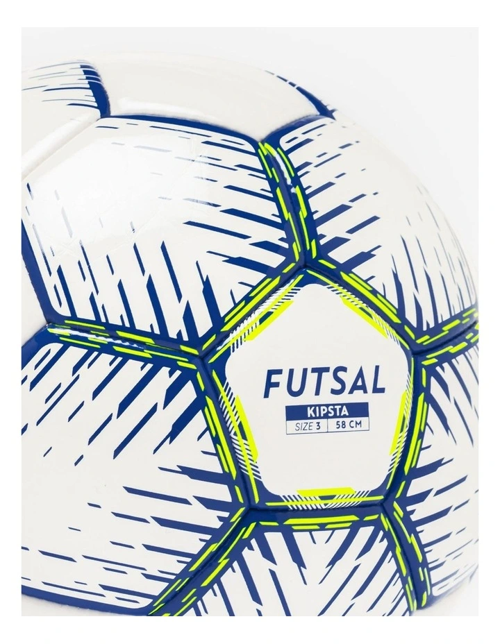Decathlon | Kipsta Size 3 Hybrid Futsal Ball - White/blue/neon Yellow image 2