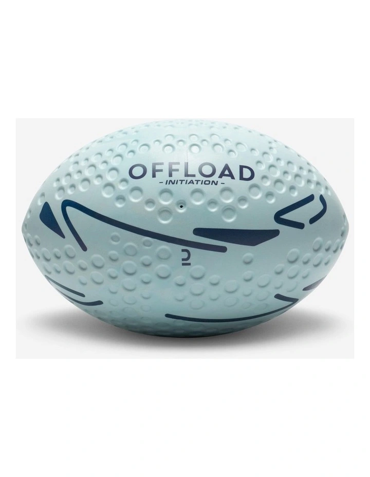 Decathlon | Foam Beginners' Rugby Ball Size 3 - Initiation Blue image 1