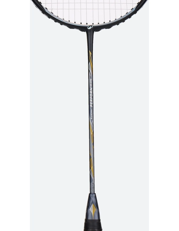 Decathlon | ADULT BADMINTON RACKET BR PERFORM 590 ASPGRALT GREY image 6