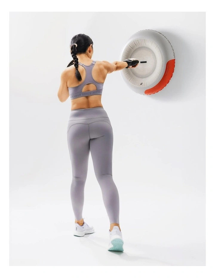 Wall Punching Bag with Quick Installation, Instant Wall Punch - Grey & Orange image 3