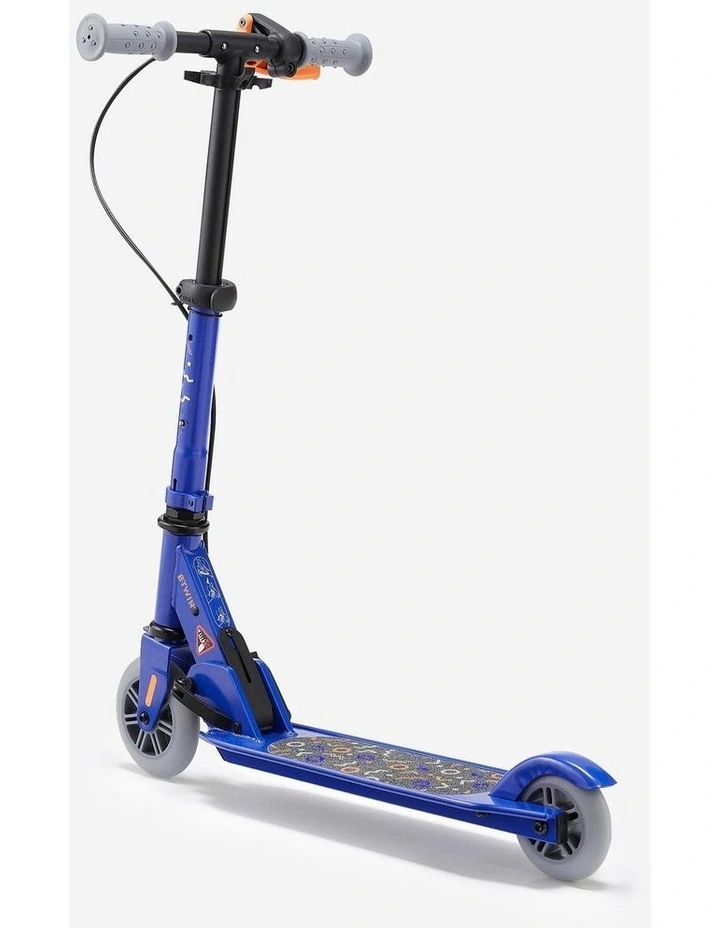 Decathlon | Kids' Scooter with Brake Play 5 - Blue/Orange image 3