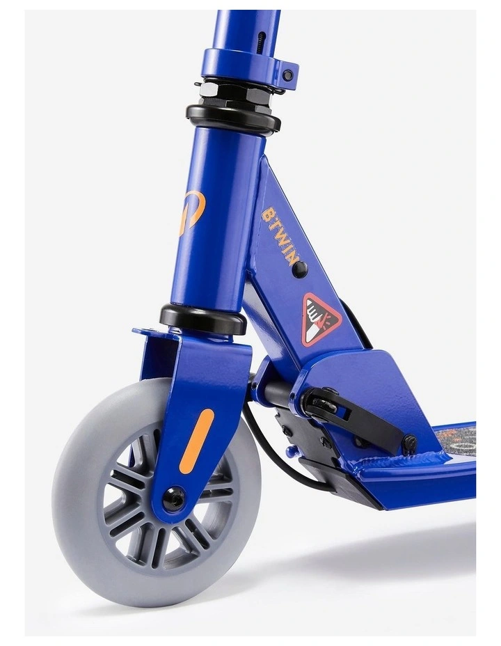 Decathlon | Kids' Scooter with Brake Play 5 - Blue/Orange image 5