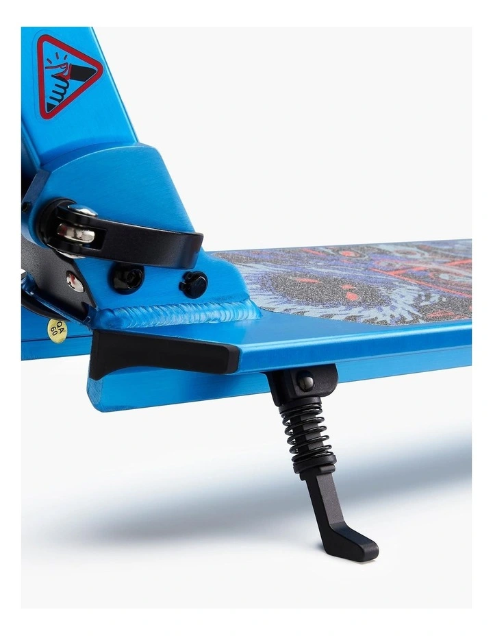 Kids' Scooter With Handlebar Brake and Suspension Mid 5 - Blue Graphics image 5