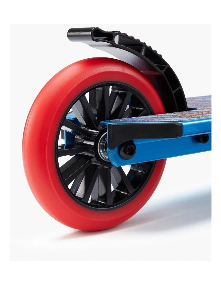 Kids' Scooter With Handlebar Brake and Suspension Mid 5 - Blue Graphics image 6