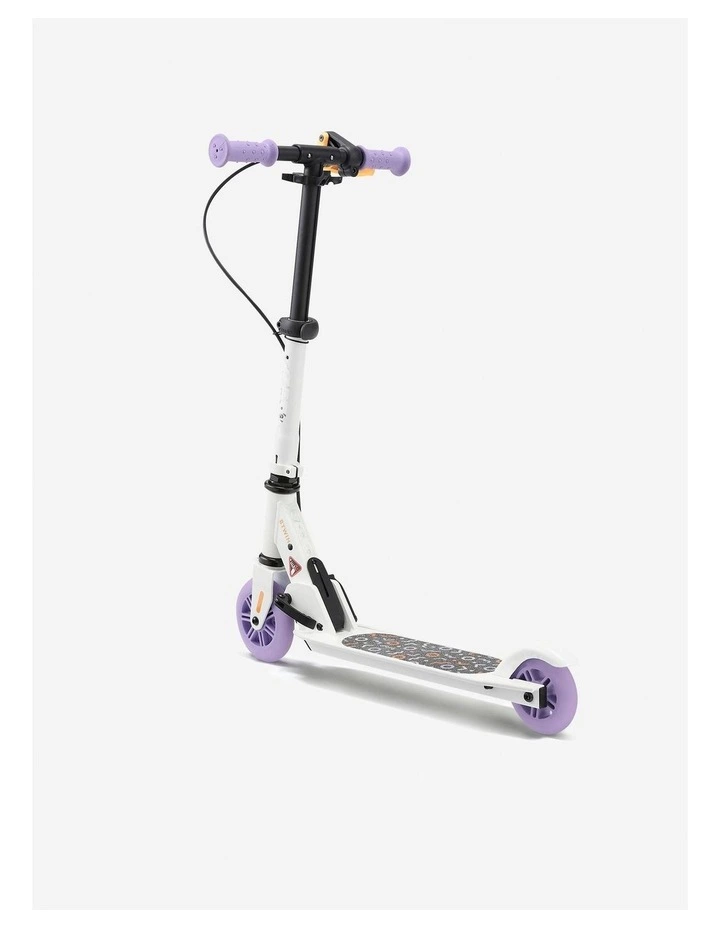 Decathlon | Kids' Scooter with Brake Play 5 - White/Purple image 3