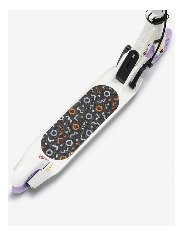 Decathlon | Kids' Scooter with Brake Play 5 - White/Purple image 5