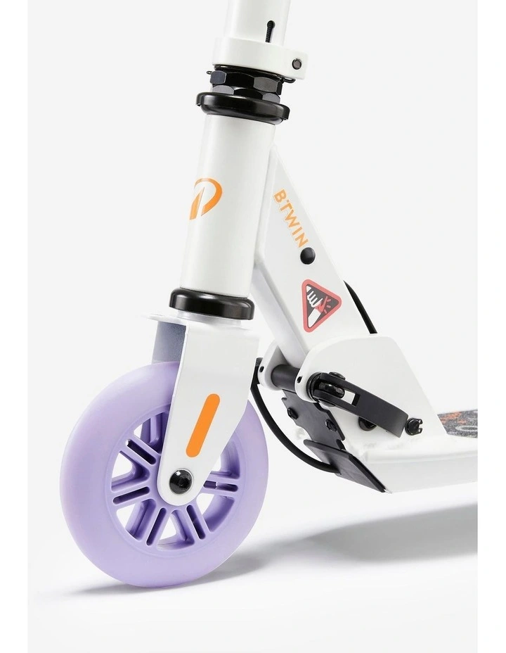 Decathlon | Kids' Scooter with Brake Play 5 - White/Purple image 6