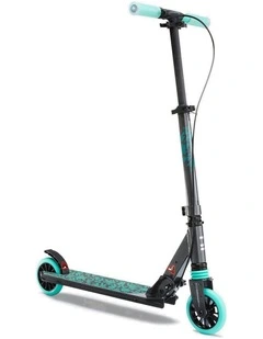 Decathlon | Kids' Scooter with Handlebar Brake and Suspension Mid 5 - Grey/Green