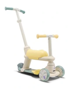 3-wheel age-adjustable kids' scooter, 18 months to 5 years, B900 Green/Yellow