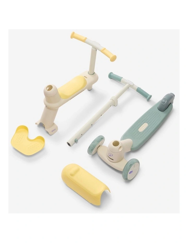 3-wheel age-adjustable kids' scooter, 18 months to 5 years, B900 Green/Yellow image 5