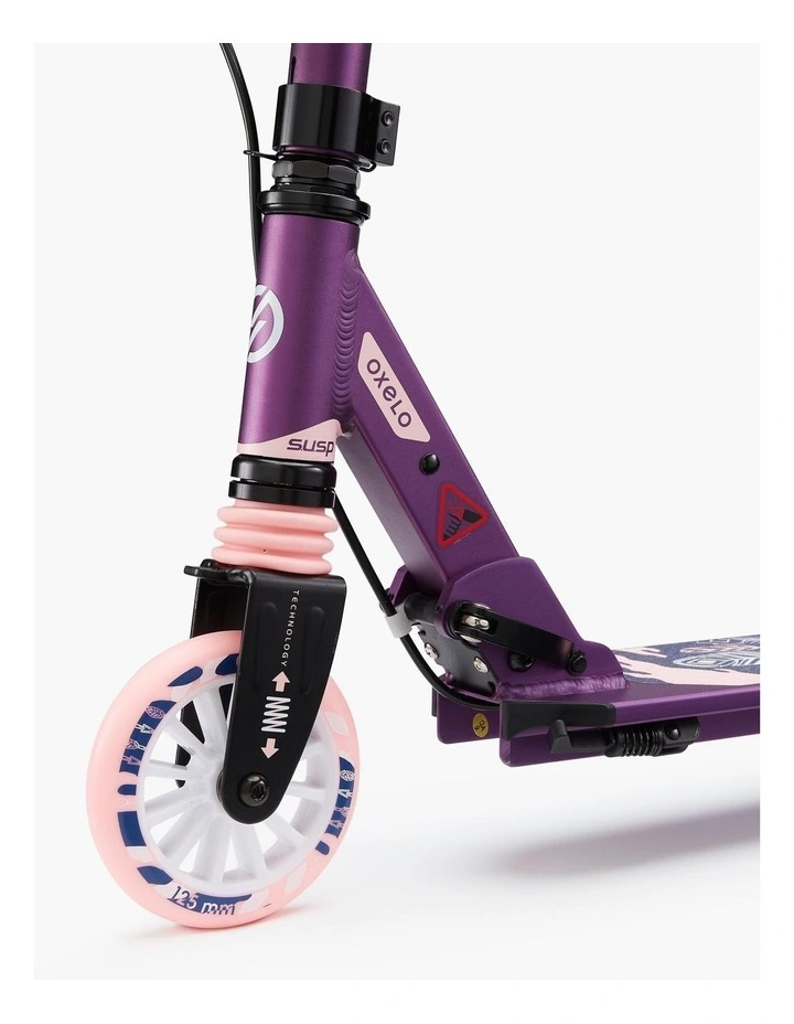 MID5 Kids' Scooter with Handlebar Brake and Suspension - Indian Graphic image 4
