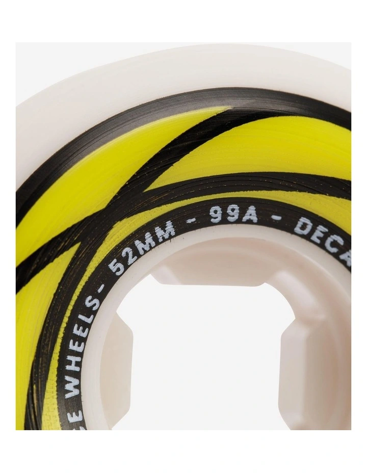 Decathlon | 52 mm 99A Conical Skateboard Wheels 4-Pack - Ivory image 5