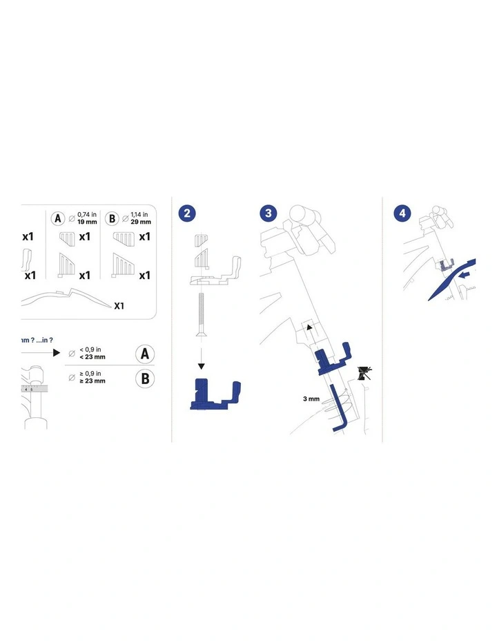 26 - 27.5 - 29 Front/Rear Rigid Mountain Bike Mudguard Kit V3 - Black image 6