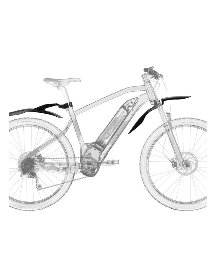 26 - 27.5 - 29 Front/Rear Rigid Mountain Bike Mudguard Kit V3 - Black image 7