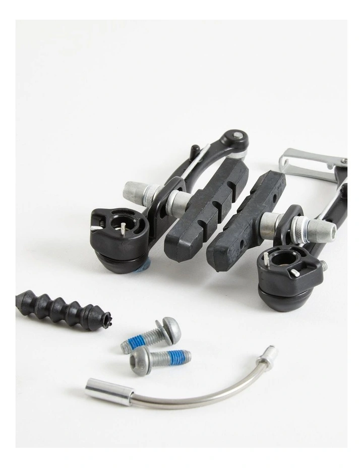 DECATHLON V-Brake Callipers with Forged Aluminium Levers - Includes Pads, Screws, Noodle and Boot image 3