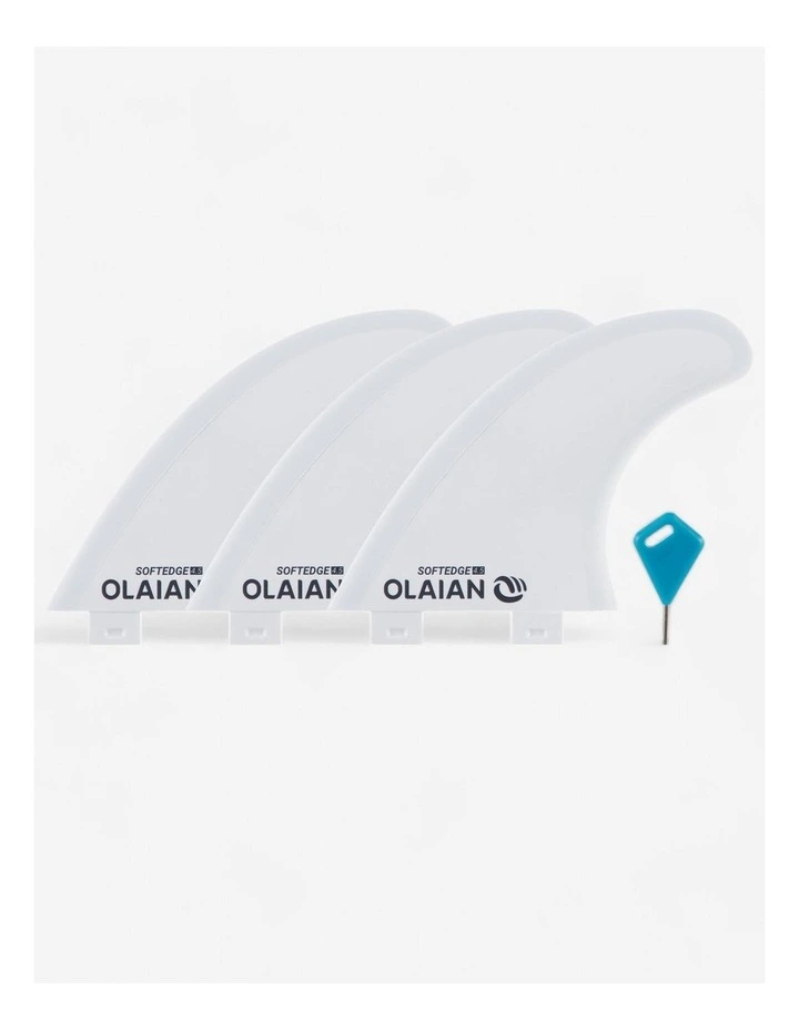 Decathlon | 3 fins 500 soft edge fins 45 X3 White new material image 4