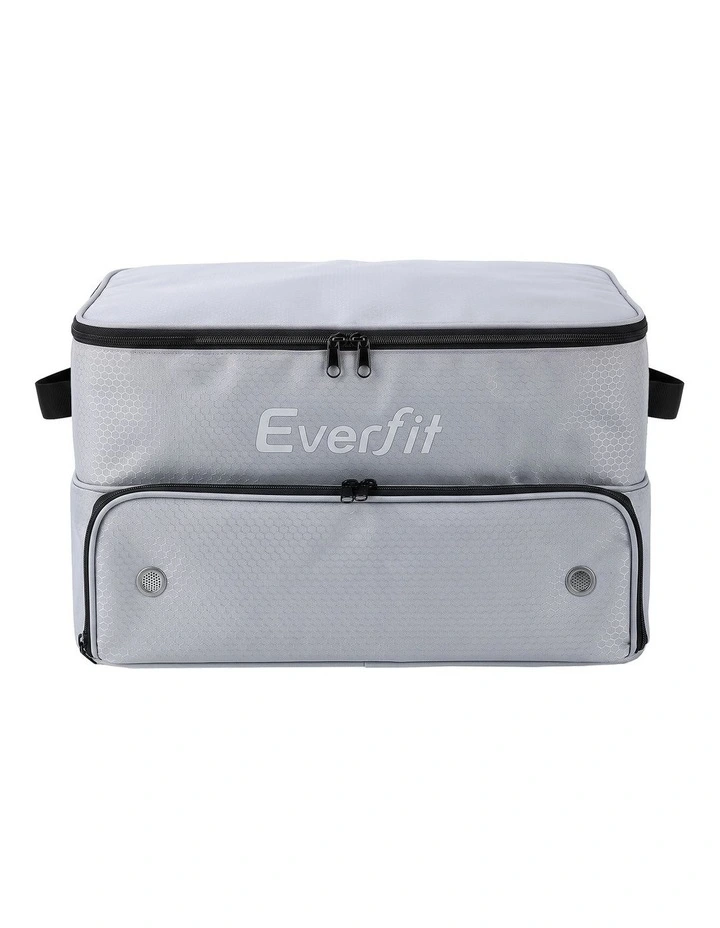 Everfit Golf Trunk Organizer for Car, 2-Tier Golf Storage Bag with Ventilated Shoe Compartment Grey image 3