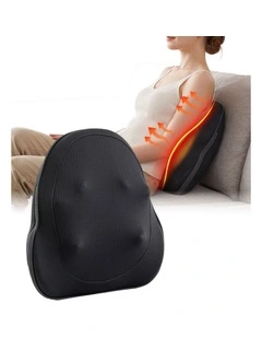 Livemor Cordless Heated Massage Pillow 3-Speed Deep Tissue Kneading Massage