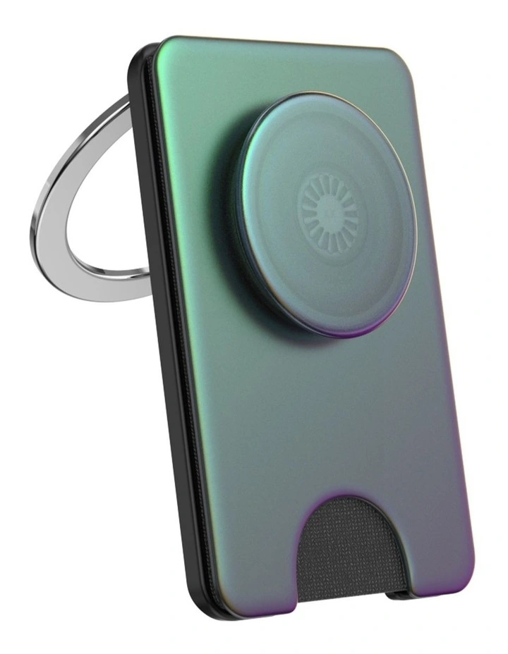 PopSockets PopWallet Kick-Out MagSafe Phone Grip & Stand (Swappable Top) - Nightshade image 1