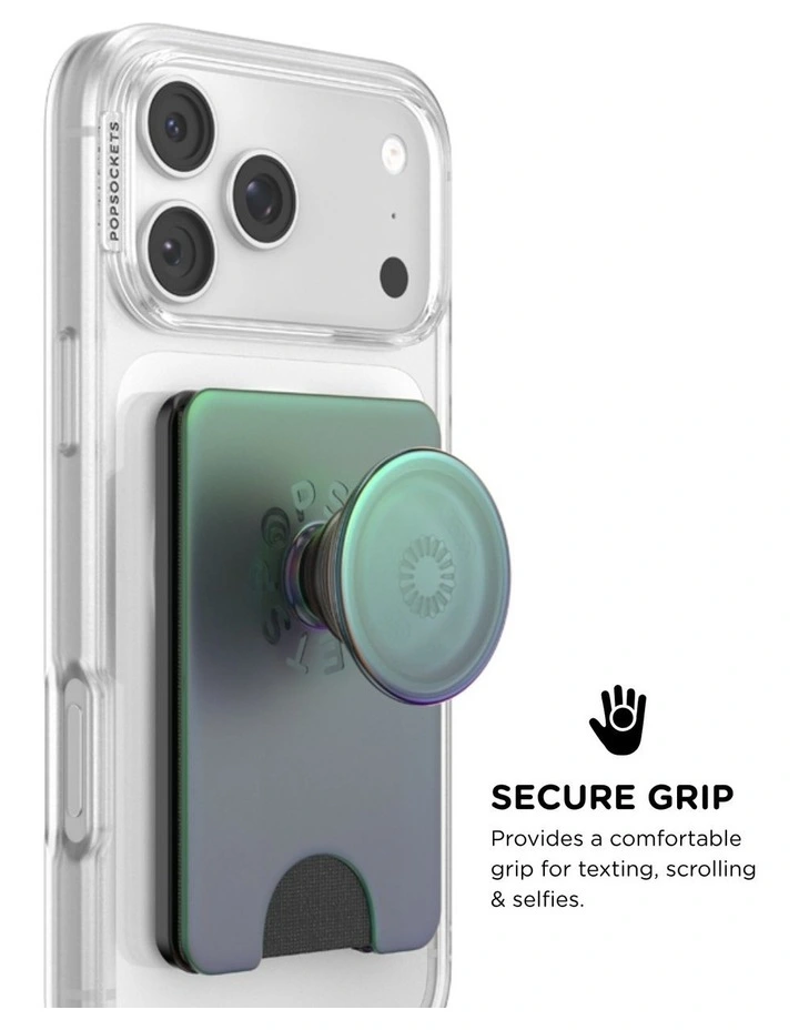 PopSockets PopWallet Kick-Out MagSafe Phone Grip & Stand (Swappable Top) - Nightshade image 3