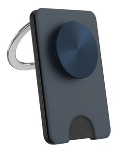 PopSockets PopWallet  Kick-Out MagSafe Phone Grip & Stand (Swappable Top) - Aluminum Navy