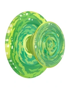 Rick & Morty x PopSockets MagSafe Phone Grip   Magnetic Adapter Ring (Swappable Top) - Ripple Portal