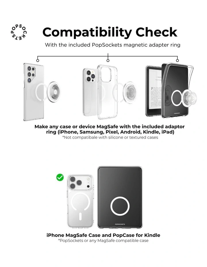 Stitch x PopSockets MagSafe Phone Grip Magnetic Adapter (Swappable Top) - Tidepool Stitch Snacks image 7