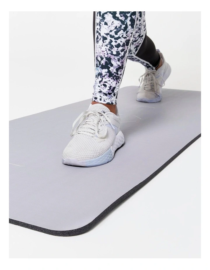 Decathlon | Durable Fitness Floor Mat  170 cm x 58 cm x 10 mm - Light Grey image 2