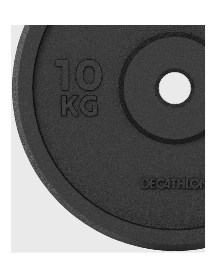 Decathlon | Weight Training 10 kg 28 mm 80% Recycled Cast Iron Plate image 4