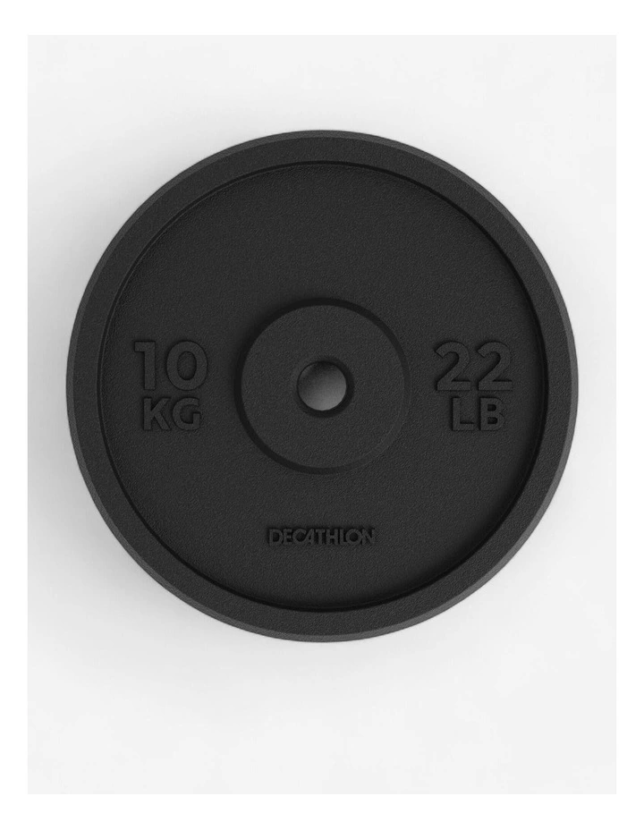 Decathlon | Weight Training 10 kg 28 mm 80% Recycled Cast Iron Plate image 7
