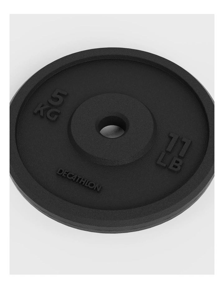 Decathlon | Weight Training 5 kg 28 mm 80% Recycled Cast Iron Plate image 3
