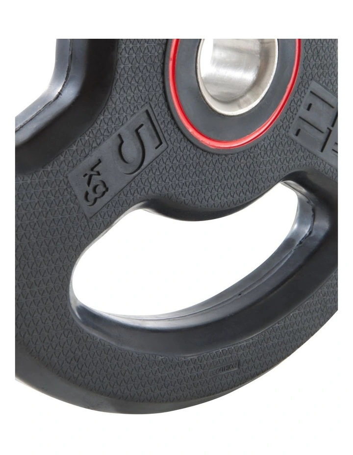 Decathlon | Rubber Weight Disc with Handles 28mm 5kg image 6