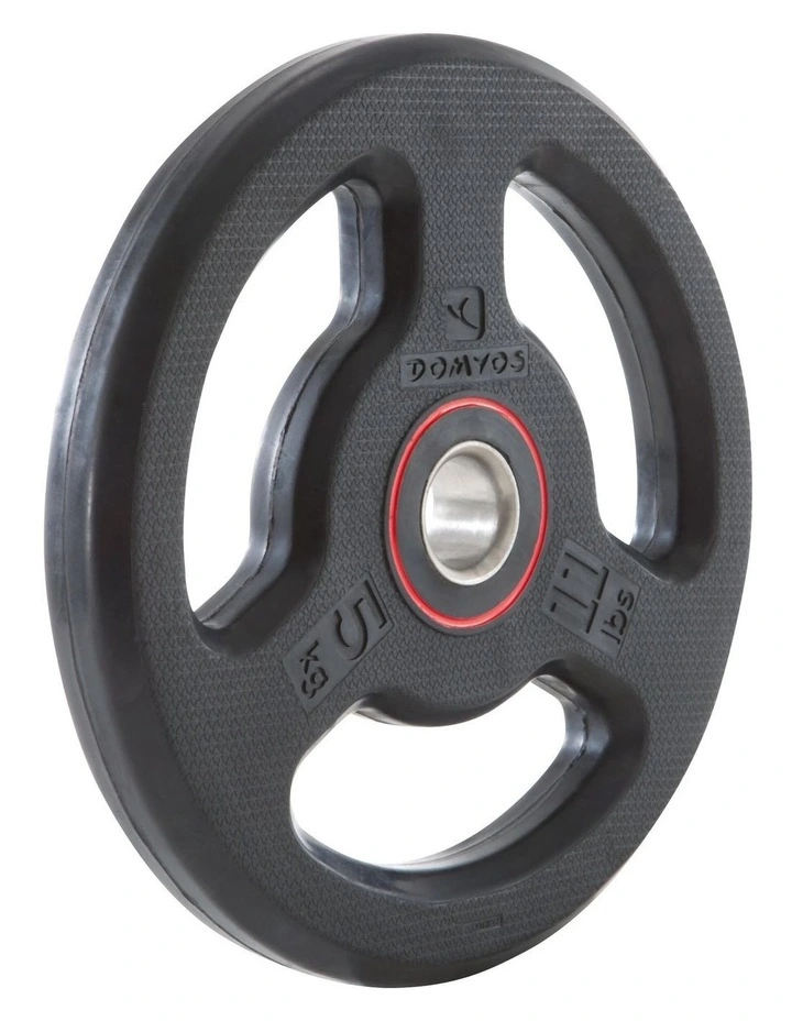 Decathlon | Rubber Weight Disc with Handles 28mm 5kg image 7