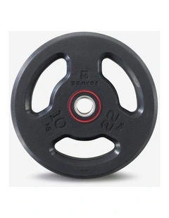 Decathlon | Rubber Weight Disc with Handles 28 mm 10 kg