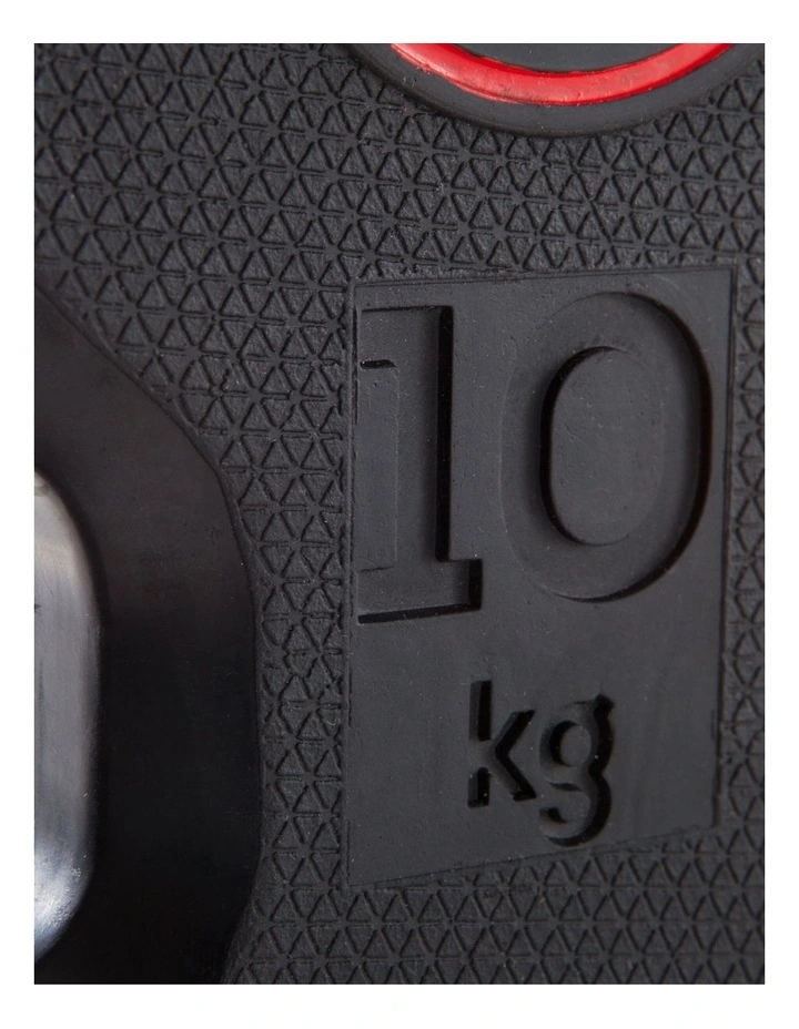 Decathlon | Rubber Weight Disc with Handles 28 mm 10 kg image 4