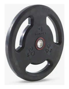 Decathlon | Rubber Weight Disc with Handles 28mm 20kg