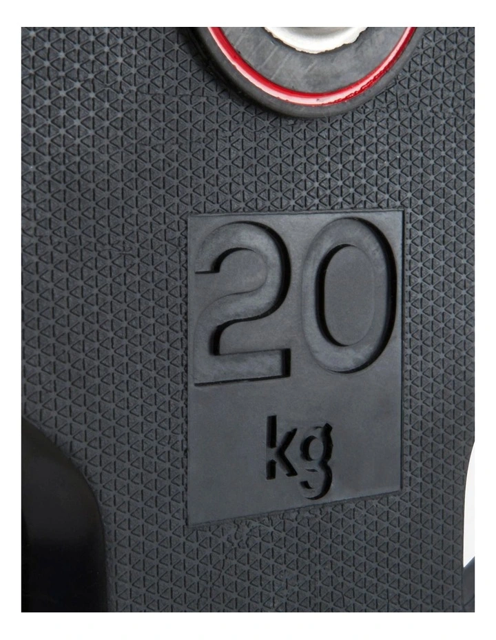 Decathlon | Rubber Weight Disc with Handles 28mm 20kg image 2