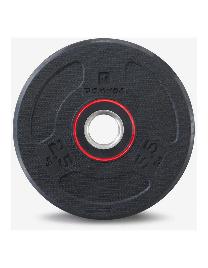 Decathlon | Rubber Weight Disc 28 mm 2.5 kg image 1