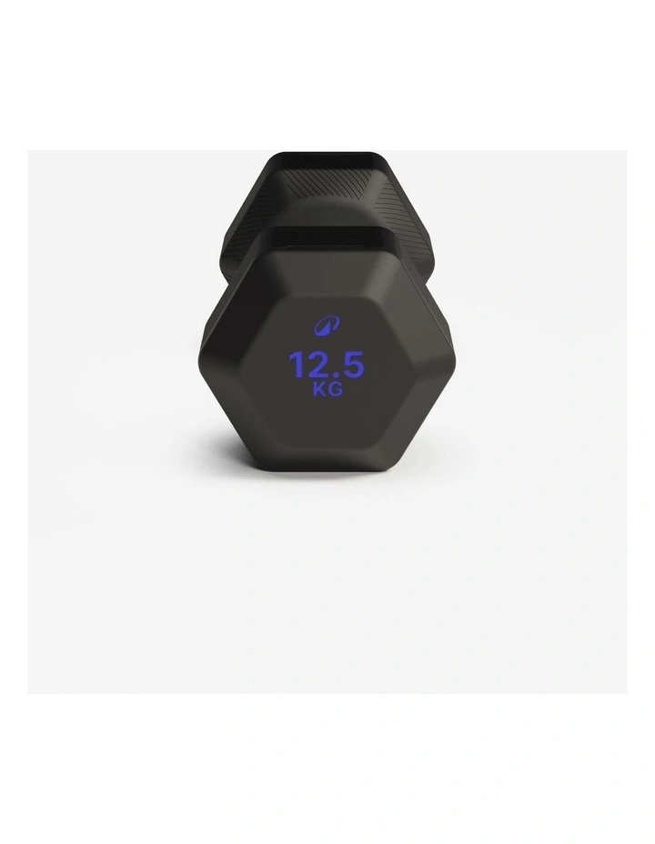 Decathlon | Cross Training and Weight Training 12.5kg Hex Dumbbell - Black image 4