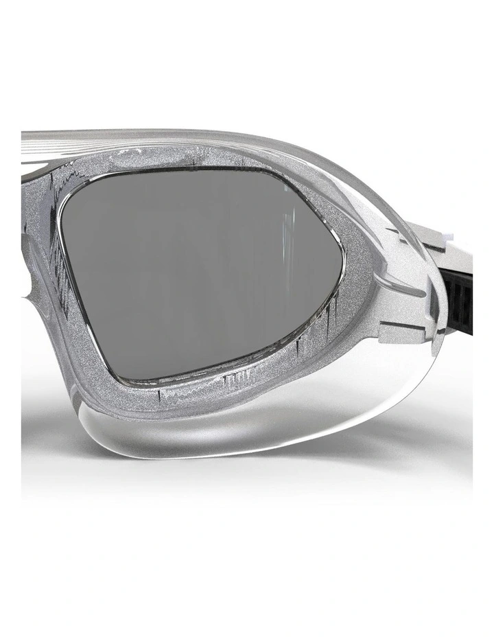 Decathlon | Pool mask - Swimming - Active Size L Smoked Lenses - Black / White image 2