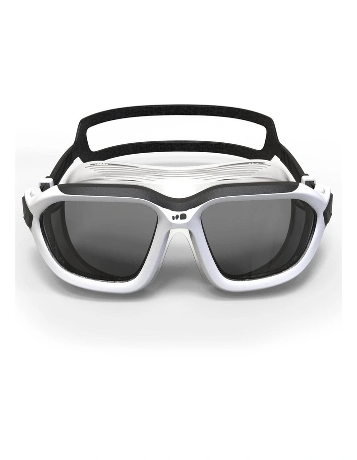 Decathlon | Pool mask - Swimming - Active Size L Smoked Lenses - Black / White image 4