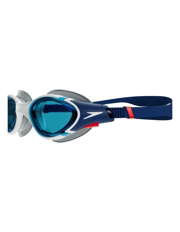 Decathlon | Speedo Biofuse 2.0 Goggle Ammonite - Blue/White/Red/Blue image 3