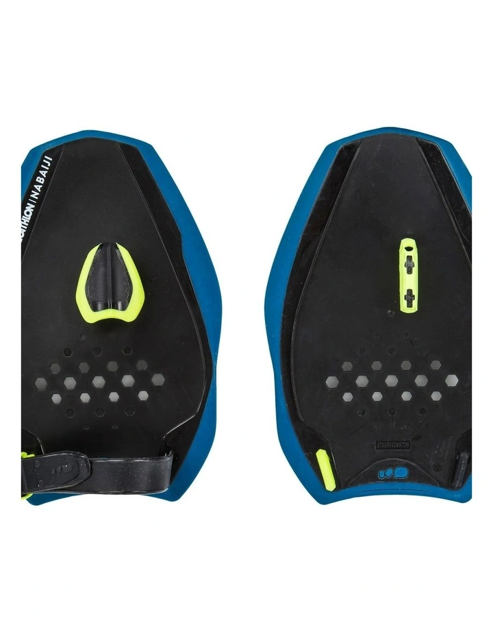 Decathlon | Swimming Paddles Quick-In 500 Size M Blue Yellow image 4