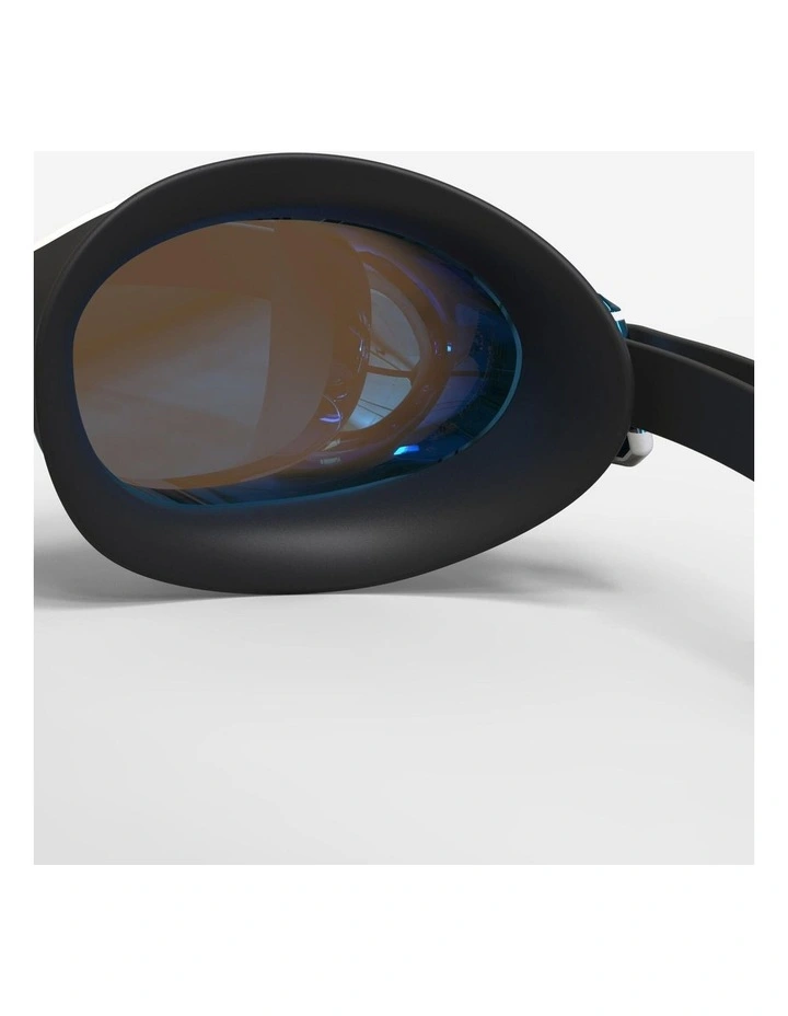 Decathlon | Swimming goggles BFIT - Mirrored lenses - One size - Black orange image 5