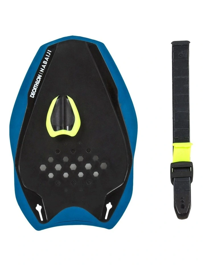 Decathlon | Swimming Paddles Quick-In 500 Size S - Blue Yellow image 2