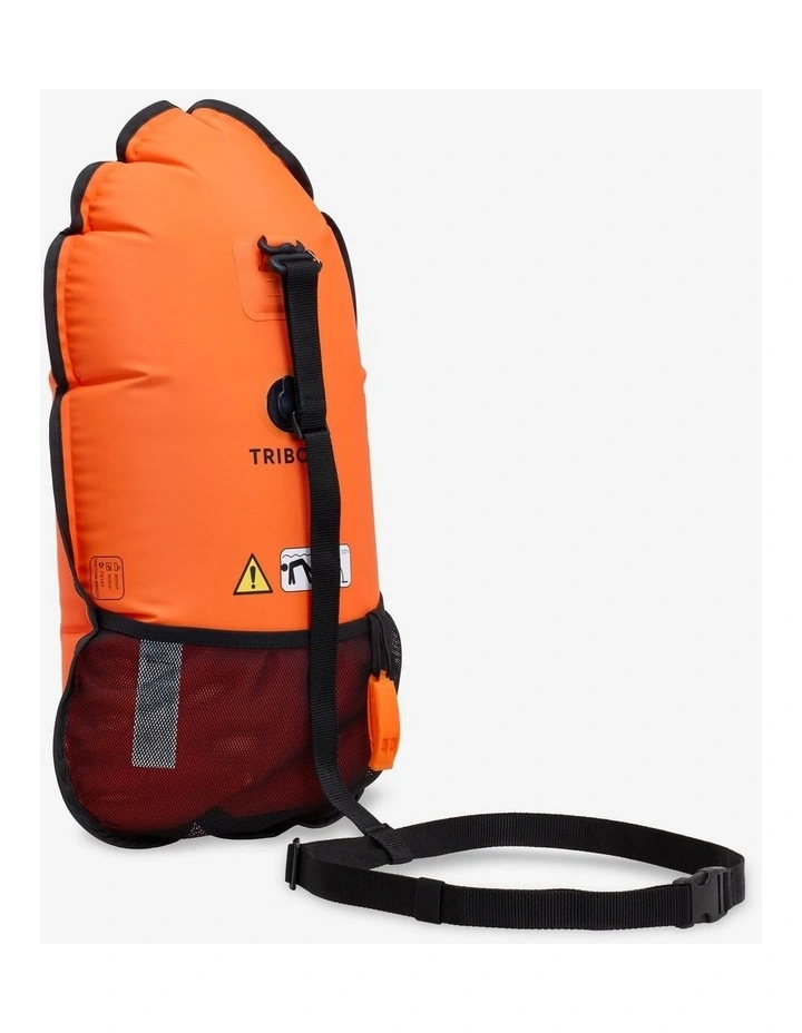 Decathlon | Open-water swimming buoy with outer net - OWS 100 orange image 3